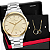 Relógio Feminino Technos Analógico Bicolor Elegance Dress 2036MQL/1X Colar e Brincos - Imagem 1