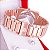Kit Relógio Champion Feminino Digital Rose Espelhado Colar Brincos CH40086Z - Imagem 6