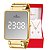 Kit Relógio Champion Feminino Digital Dourado Espelhado Colar Brincos CH40086B - Imagem 1