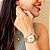Relógio Feminino Champion Analógico Dourado Mesh CN25814E Kit Colar e Brincos - Imagem 3