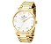 Relógio Champion Feminino Dourado Analógico Prova D´agua CN26028W Colar e Brincos - Imagem 9