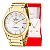Relógio Feminino Dourado Champion Analógico Prova D'agua CN29409D Colar e Brincos - Imagem 1