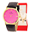 Relógio Champion Feminino Couro Preto + Colar e Brincos CH22206J - Imagem 1