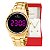 Relógio de Pulso Champion Feminino Digital Dourado CH48019H Colar e Brincos - Imagem 1
