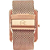 Relógio Champion Feminino Digital Quadrado Rosé CH40080P Colar e Brincos - Imagem 4