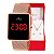 Relógio Champion Feminino Digital Quadrado Rosé CH40080P Colar e Brincos - Imagem 1