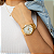 Relógio Champion Feminino Dourado Prova D´Agua CN26377W Colar e Brincos - Imagem 5