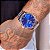 Relógio Masculino Champion Prata Azul CN27652F Prova D'Água - Imagem 5