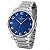 Relógio Masculino Champion Prata Azul CN27652F Prova D'Água - Imagem 1