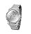 Relógio de Pulso Feminino Champion Digital Espelhado Prata CH40124S Colar e Brincos - Imagem 10