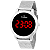 Relógio Champion Feminino Prata Digital Led Vermelho CH40106T Kit Colar e Brincos - Imagem 7