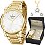 Relógio Feminino Dourado Champion Elegance CN27652W Prova D Agua + Colar e Brincos - Imagem 9