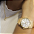 Relógio Feminino Dourado Champion Elegance CN27652W Prova D Agua + Colar e Brincos - Imagem 7
