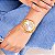 Relógio Feminino Dourado Champion Elegance CN27652W Prova D Agua + Colar e Brincos - Imagem 4