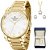 Relógio Feminino Dourado Champion Elegance CN27652W Prova D Agua + Colar e Brincos - Imagem 10