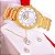 Relógio Champion Feminino Dourado CH24759W + Colar e Brincos Prova D Água Garantia de Um Ano - Imagem 5