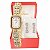 Relógio Feminino Champion Dourado Pequeno Luxo CF24715H + Brincos - Imagem 1