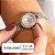 Relógio Feminino Champion Prata Pequeno Luxo CF25072Q + Brincos - Imagem 2