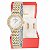 Relógio Feminino Champion Bicolor Pequeno Luxo CF25312S + Brincos - Imagem 1