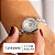 Relógio Feminino Champion Prata Pequeno Luxo CF25536Q + Brincos - Imagem 2