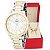 Relógio Feminino Bicolor Champion Elegance CN25118B Prova D Agua + Pulseira Berloques - Imagem 1