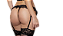 Cinta Liga Poder Felino | Acessório Lingerie Animal Print - Imagem 7