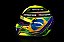 Capacete Lewis Hamilton Grande Prêmio do Brasil 2021 - Imagem 6