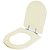 Tampa de Vaso Poliester Carrara Creme Bege Claro para Bacia Deca 6lpf - Imagem 2