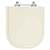 Tampa de Vaso Poliester Vogue Plus Creme Bege Claro para Bacia Deca 6lpf - Imagem 1