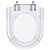 Assento Sanitario Poliester Carrara Transparente para vaso Deca - Imagem 1