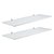 Kit 2 Prateleira Branca MDF 60 x 15cm Suporte Invisível - Imagem 2
