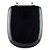 Assento Sanitário Almofadado Paris Preto para vaso Ideal Standard - Imagem 1