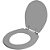 Assento Sanitário Poliester Carina Cinza Quartzo (Cinza Escuro) para vaso Ideal Standard - Imagem 2