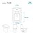 Tampa de Vaso Tivoli Bone (Bege Claro) Para Bacia Ideal Standard - Imagem 3
