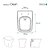 Assento Sanitário Poliéster Clean Branco para vaso Deca 1.6gpf 6lpf - Imagem 3