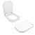 Assento Sanitário Tampa de Vaso Branco MDF Laqueado Atrium para bacia Incepa - Imagem 4