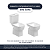 Tampa de Vaso Poliéster Elite Branco para bacia Celite 6lpf - Imagem 4