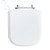 Tampa Vaso Sanitário Madeira Laqueada Elite Branco para bacia Celite - Imagem 1