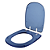 Assento Sanitario Poliester Stylus Azul Transparente para vaso Celite - Imagem 2