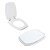 Assento Sanitário Tampa de Vaso Branco MDF Laqueado Stylus para bacia Celite - Imagem 2