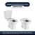 Assento Sanitário Laqueado Soft Close Sabatini Areia (Bege) para vaso Icasa - Imagem 4