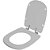 Assento Sanitário Poliester Soft Close Sabatini Cinza Claro para vaso Icasa 6lpf - Imagem 2