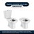 Assento Sanitário Poliester Soft Close Sabatini Cinza Claro para vaso Icasa 6lpf - Imagem 4