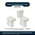 Tampa de Vaso Sanitário Poliéster Lirio Branco para bacia Fiori - Imagem 4