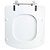 Assento Sanitário Tampa de Vaso Branco MDF Laqueado Lirio para bacia Fiori - Imagem 5
