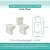 Assento Sanitário Tampa de Vaso Branco MDF Laqueado Lirio para bacia Fiori - Imagem 3