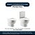 Tampa De Vaso Poliester Com Amortecedor Meridian Branco Para Bacia Roca - Imagem 4