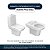 Tampa de Vaso Poliéster Duomo Plus Branco para bacia Deca 1.6gpf 6lpf - Imagem 4