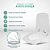 Assento Sanitário Poliester Soft Close Ciprea Branco para vaso Jacuzzi - Imagem 5