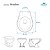 Assento Sanitario Poliester Avalon Bone (Bege Claro) para vaso Ideal Standard - Imagem 3